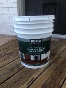 Behr Porch and Patio Paint - Max Waste Services - Just Talkin' Trash - DIY Deck